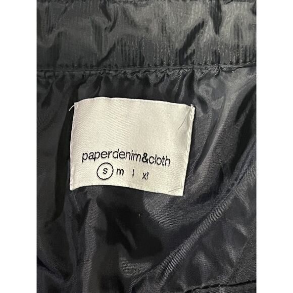 Paper Denim‎ & Cloth Puffer Jacket Men Small Snap Button Lightweight Outerwear - Picture 15 of 16